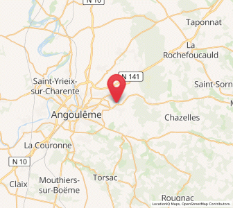 Map of Magnac-sur-Touvre, Nouvelle-Aquitaine