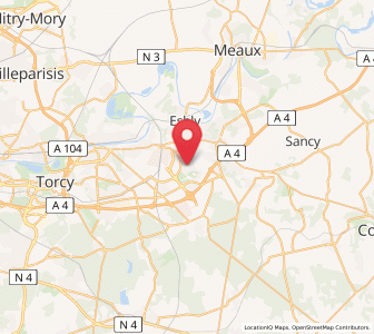 Map of Magny Le Hongre, Île-de-France