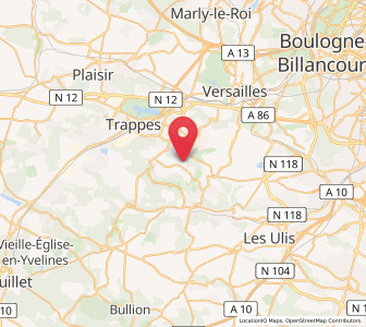 Map of Magny-les-Hameaux, Île-de-France