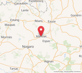 Map of Manciet, Occitanie