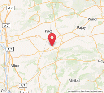 Map of Manthes, Auvergne-Rhône-Alpes