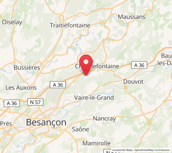 Map of Marchaux, Bourgogne-Franche-Comté