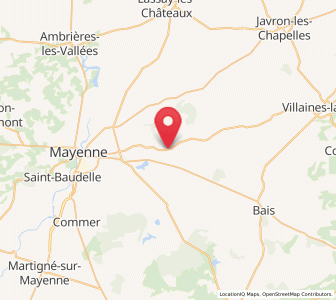 Map of Marcillé-la-Ville, Pays de la Loire
