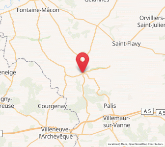 Map of Marcilly-le-Hayer, Grand Est