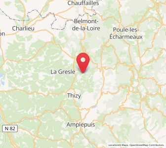 Map of Mardore, Auvergne-Rhône-Alpes
