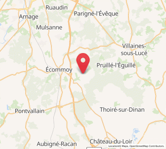 Map of Marigné-Laillé, Pays de la Loire