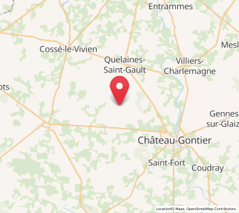 Map of Marigné-Peuton, Pays de la Loire