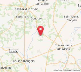 Map of Marigné, Pays de la Loire