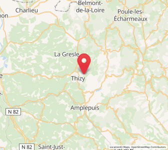 Map of Marnand, Auvergne-Rhône-Alpes
