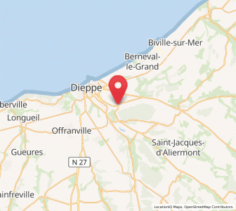 Map of Martin-Église, Normandy