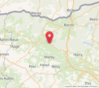 Map of Maubert-Fontaine, Grand Est