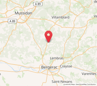 Map of Maurens, Nouvelle-Aquitaine