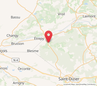 Map of Maurupt-le-Montois, Grand Est