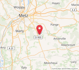 Map of Mécleuves, Grand Est