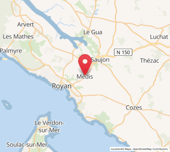 Map of Médis, Nouvelle-Aquitaine