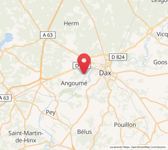 Map of Mées, Nouvelle-Aquitaine