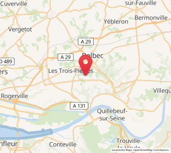 Map of Mélamare, Normandy