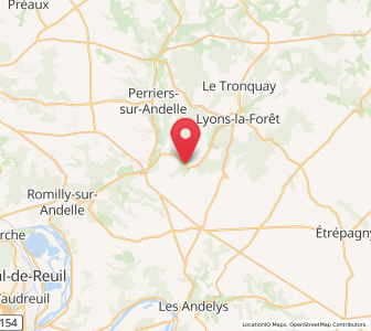 Map of Ménesqueville, Normandy