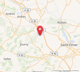 Map of Mentque-Nortbécourt, Hauts-de-France