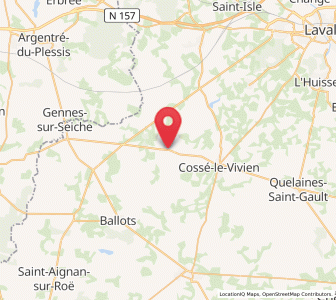 Map of Méral, Pays de la Loire