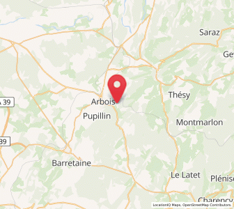 Map of Mesnay, Bourgogne-Franche-Comté