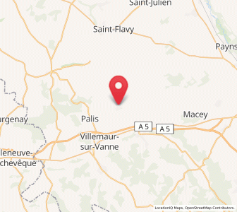 Map of Mesnil-Saint-Loup, Grand Est