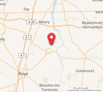 Map of Mesnil-Saint-Nicaise, Hauts-de-France