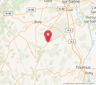 Map of Messey-sur-Grosne, Bourgogne-Franche-Comté