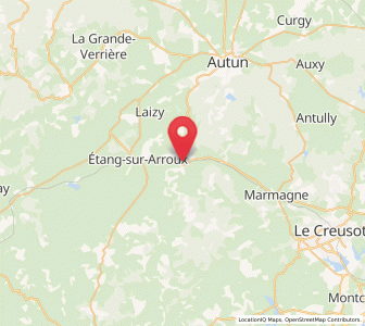 Map of Mesvres, Bourgogne-Franche-Comté