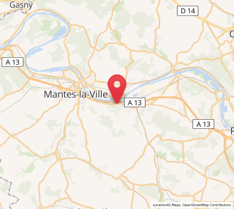 Map of Mézières-sur-Seine, Île-de-France
