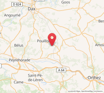 Map of Misson, Nouvelle-Aquitaine