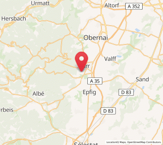 Map of Mittelbergheim, Grand Est