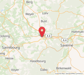 Map of Mittelbronn, Grand Est