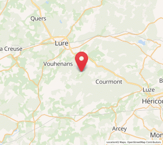 Map of Moffans-et-Vacheresse, Bourgogne-Franche-Comté