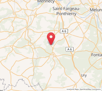 Map of Moigny-sur-École, Île-de-France