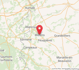 Map of Moliens, Hauts-de-France
