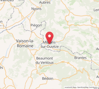 Map of Mollans-sur-Ouvèze, Auvergne-Rhône-Alpes