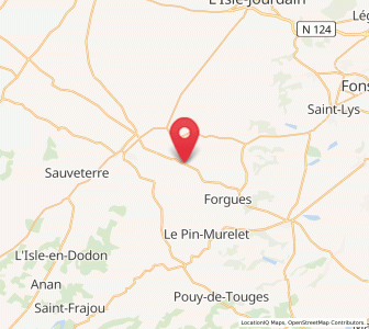 Map of Monblanc, Occitanie