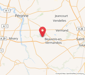 Map of Monchy-Lagache, Hauts-de-France