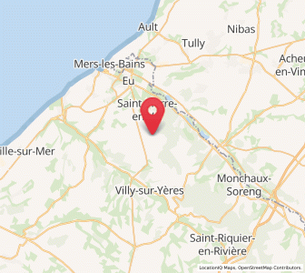 Map of Monchy-sur-Eu, Normandy