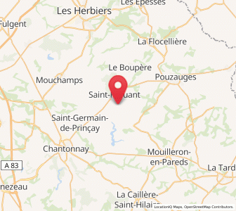 Map of Monsireigne, Pays de la Loire
