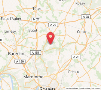 Map of Mont-Cauvaire, Normandy
