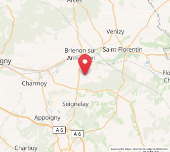 Map of Mont-Saint-Sulpice, Bourgogne-Franche-Comté