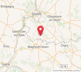 Map of Montagny-en-Vexin, Hauts-de-France