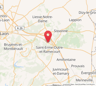 Map of Montaigu, Hauts-de-France