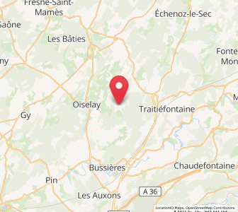 Map of Montarlot-lès-Rioz, Bourgogne-Franche-Comté