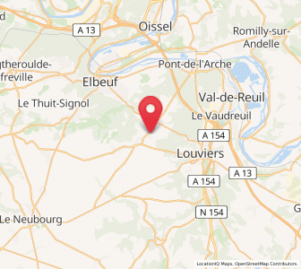 Map of Montaure, Normandy