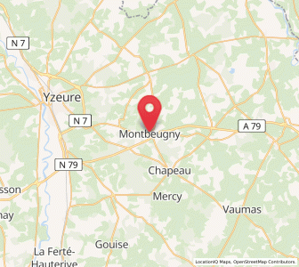 Map of Montbeugny, Auvergne-Rhône-Alpes
