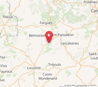 Map of Montcuq, Occitanie