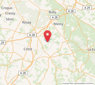 Map of Montérolier, Normandy
